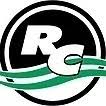 RC logo in green and black color with a white background